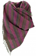 Soft Goa scarf/stole - pink/green