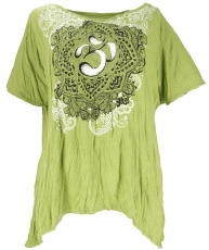 Baba T-shirt for strong women, plus size t-shirt - lemon-green/Om