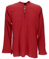 Casual shirt, yoga shirt, slip-on shirt, goa shirt - rust red