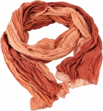 Batik scarf, batik scarf, batik sarong - rusty orange