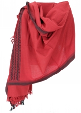 Indian scarf/stole, ethnic cloth/blanket - red