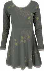 Minikleid, Boho Kleid Leave Organic - dunkelgrün