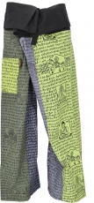 Thai fisherman pants made of sturdy cotton, patchwork wrap pants,..