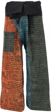 Thai fisherman pants made of sturdy cotton, patchwork wrap pants,..