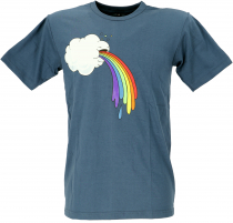 Fun T-Shirt `Wolke` - taubenblau