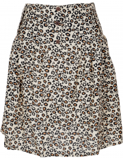 Printed mini skirt - leopard