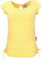 Yoga -T-Shirt aus Bio-Baumwolle - sonnengelb