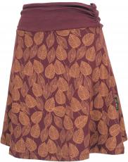 A-line skirt organic cotton Organic - date brown