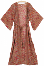 Japan style long kimono, kimono robe, kimono dress - red
