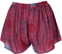 Light panties, print shorts - red