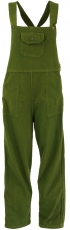 Dungarees, ethnic style, boho pants - olive green