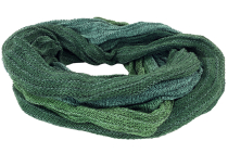 Soft loop scarf/stole, magic loop scarf, vest - green