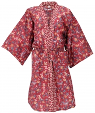 Kimono im Japan Style, Oversize Kimono Mantel, Kimonokleid - rot
