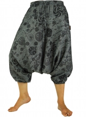Aladdin pants Harem pants Shorts 7/8 length - grey