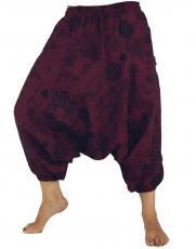 Aladdin pants Harem pants Shorts 7/8 length - red