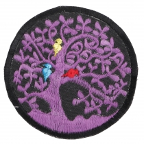 Patches (Aufnäher) Tree of life - violett