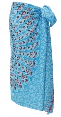 Bali sarong, wall hanging, wrap skirt, sarong dress - turquoise