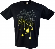 Fun T-Shirt `Großstadt` - schwarz