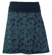 mini skirt, boho circle skirt autumn leaves print organic - orion..