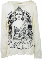 Sure long sleeve shirt, hoodie Meditation Buddha - white