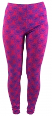Colorful ladies stretch leggings, psychedelic pants Goa