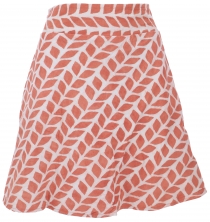 reversible skirt, Boho mini skirt - orange/green