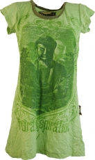 Weed Longshirt, Minikleid - Buddha grün