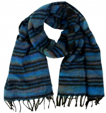 Soft goa scarf/stole, shawl, fluffy blanket - blue