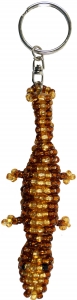 Perlen Schlüsselanhänger Krokodil - 12x4x1 cm 