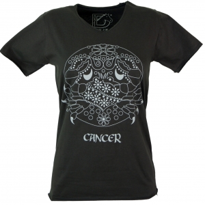 Sternzeichen T-Shirt `Krebs` - schwarz